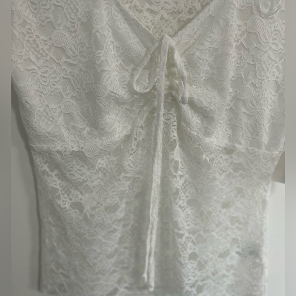 Wild Love white lace blouse. Size L. New with tag. - Picture 3 of 6